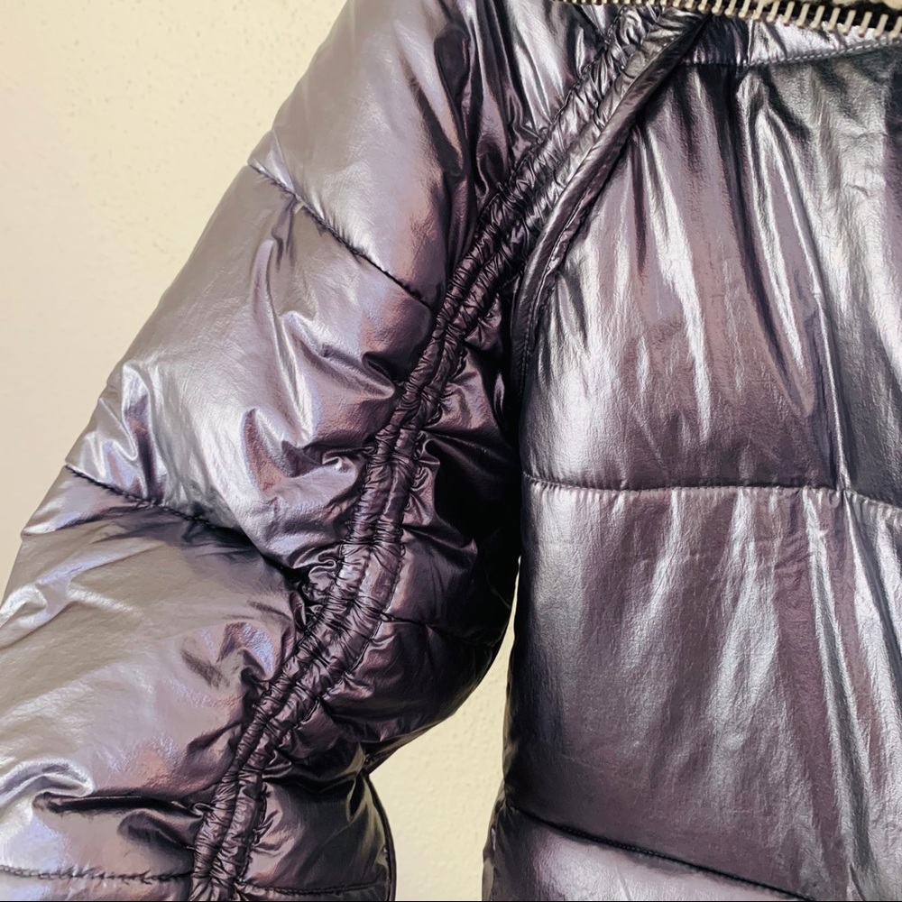 NVLT Silver Reversible Down Puffer Sherpa Jacket - Picture 13 of 16